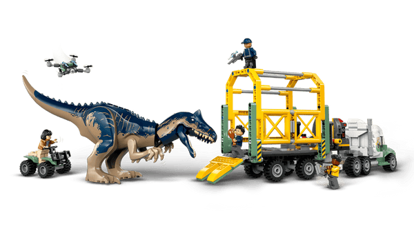Lego Jurassic World Dinosaur Missions: Allosaurus Transport Truck - Dezine Kids