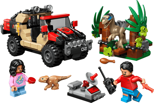 Lego Jurassic World Raptor Off Road Escape Velociraptor Toy Dinosaur - Dezine Kids