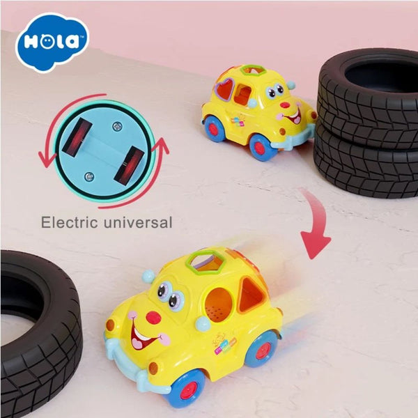 Hola Musical Super Fun Shape Sorter Fruit Car - Dezine Kids