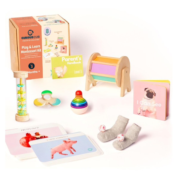 Curious Cub Montessori Wooden Play & Learning Activity Kit - Level 3 (5+M) - Dezine Kids