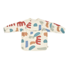 Beaba 2 in 1 Waterproof Bib with Detachable Sleeves, Foldable Food Catcher Pocket - Playful Print - Dezine Kids