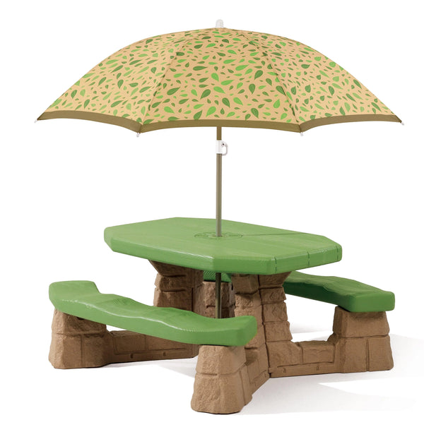 Step2 Naturally Playful Picnic Table with Umbrella - Dezine Kids