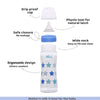 Chicco Well Being 2M+ Medium Flow Baby Bottle 250ml - Blue