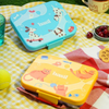 Basil 3 Compartment Stainless Steel Lunchbox with Plastic Lid - Wiggly Woof