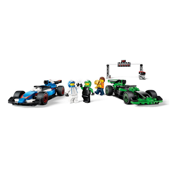 Lego City F1 Grid with VCARB & Sauber Race Cars Toy Vehicle Set