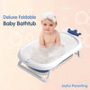 Deluxe Foldable Baby Bath Tub with Non-Slip Base & Soft Edges
