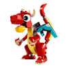 Lego Creator Red Dragon 3 in 1 Animal Toy Set, 149 Pieces