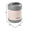 Beaba Stainless Steel Insulated Food Jar, Isothermal Portion 300 ml - Eucalyptus Green