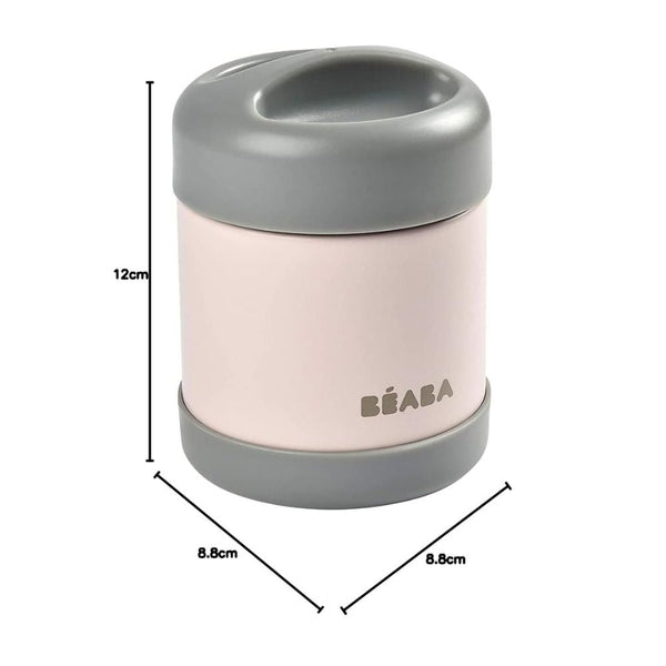 Beaba Stainless Steel Insulated Food Jar, Isothermal Portion 300 ml - Eucalyptus Green