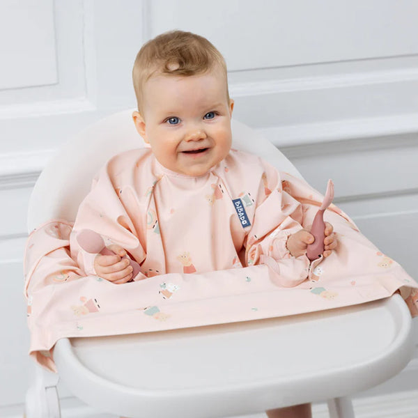 Bibado Long Sleeve Coverall Weaning Bib - Peppa Pig Pink