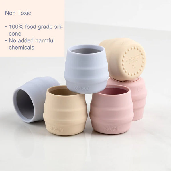 Bibado Sippit Silicone Open Drinking Cup, Pack of 2 - Blush