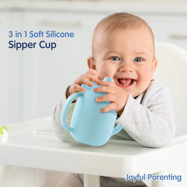 Hopop 3-in-1 Sipper Cup with Spout & Straw – 210 ml - Dezine Kids