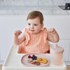 B.Box Silicone Plate Pink Lid With Suction Base - Blush Pink