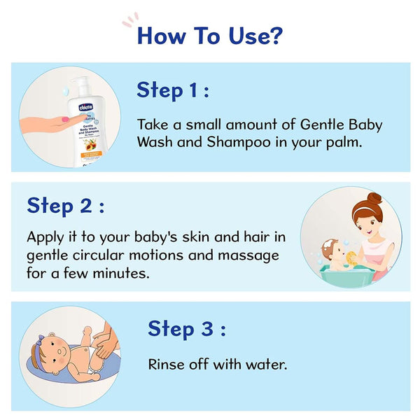 Chicco Baby Moments Gentle Bodywash & Shampoo - 500 ml