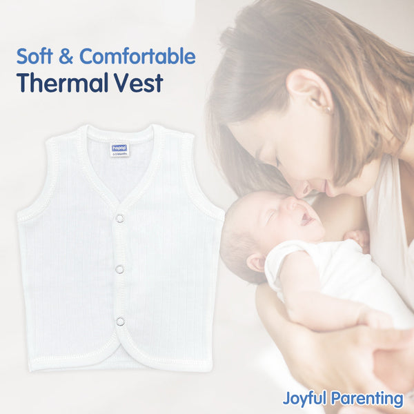 Hopop Soft & Warm Baby Front Open Thermal Sleeveless Vest