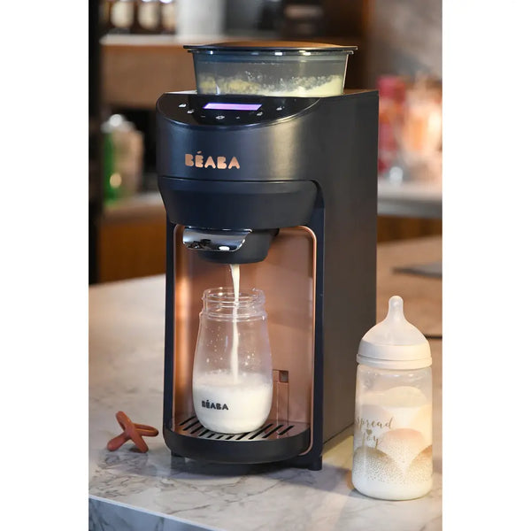 Beaba Milkeo Plus Automatic Baby Bottle Maker & Formula Dispenser with Smart Touchscreen, Multiple Temperature Settings - Night Blue