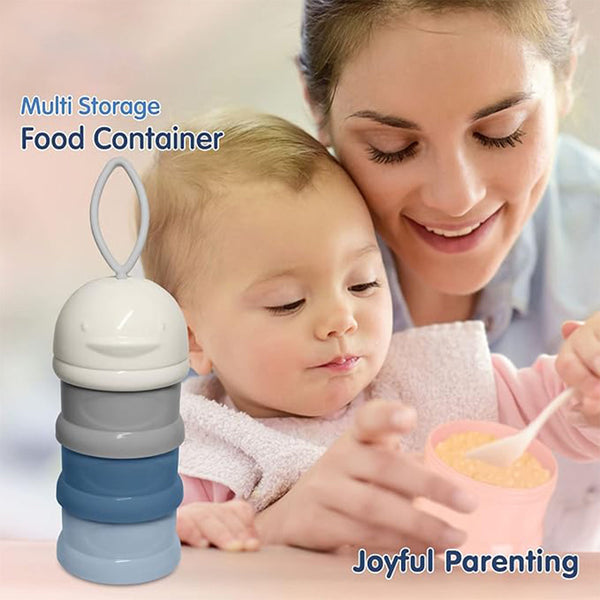 Hopop 3-Layer Stackable Baby Milk Powder & Food Storage Container - Dezine Kids