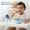 Hopop Baby Stainless Steel Bowl with Lid & Suction Base - Dezine Kids