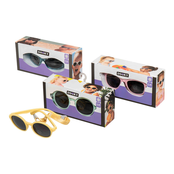 Dooky Original Fiji Round Sunglasses with UV A & UV B Protection - Pink - Dezine Kids