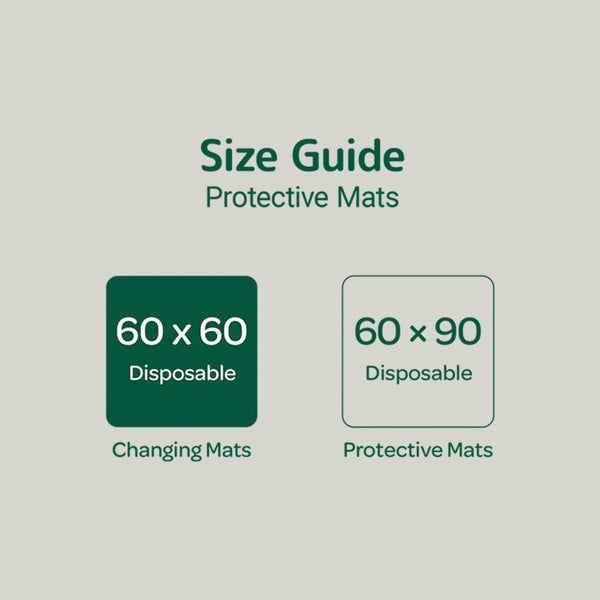 Bambo Nature Disposable Changing Mat Size 60x60 cm 10pcs - Dezine Kids
