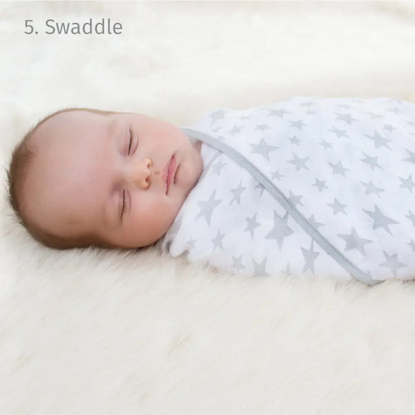 Cheeky Chompers Silver Stars 6 in 1 MultiMuslin Breastfeeding Cover