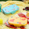 Basil 2 Compartment Stainless Steel Lunchbox with Plastic Lid - Kitty Party