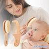 Hopop Natural Bristle Baby Wooden Brush & Comb Set - Dezine Kids