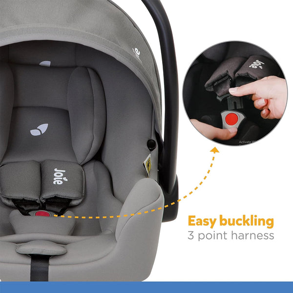 Joie Carry Cot Car Seat I-Snug - Gray Flannel - Dezine Kids