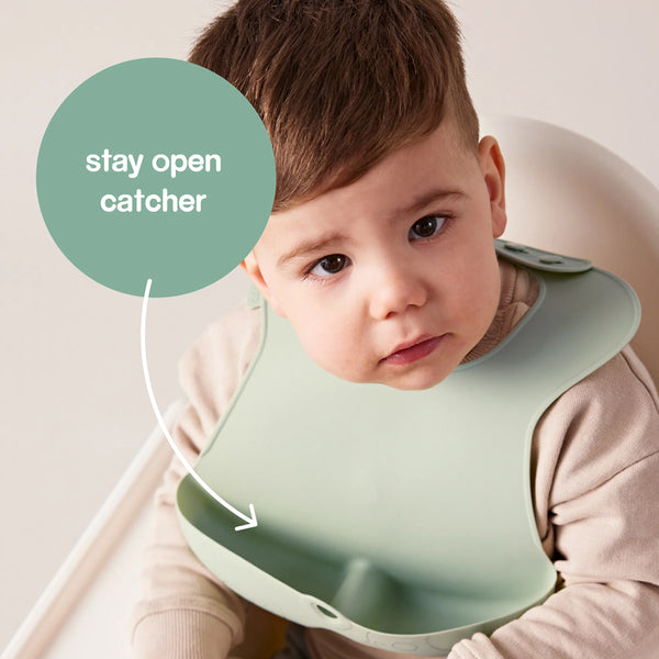 B.Box Silicone Bib - Sage Green