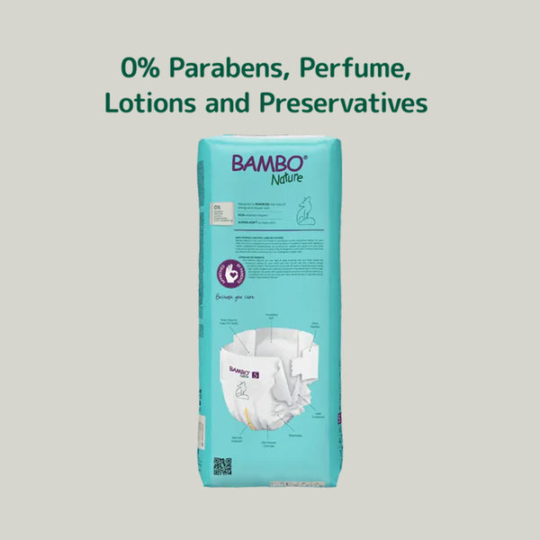 Bambo Nature Tape Diapers, Size 5 XL Size (11-17 Kgs) 44pcs - Dezine Kids