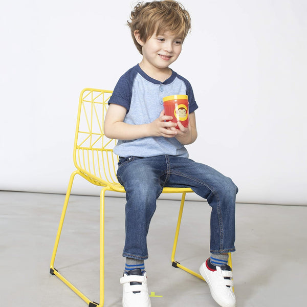 Skip Hop Zoo Tumbler Cup Removable Flip Top Lids - Monkey-Dog