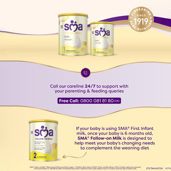 SMA First Infant Baby Milk Formula Stage 1, 0-6 Months 800g
