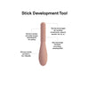 Ezpz Oral Development Tools (3 to Pack) 100% Soft Silicone Infant Teething & Speech Tools with Non Slip Loop - Blush