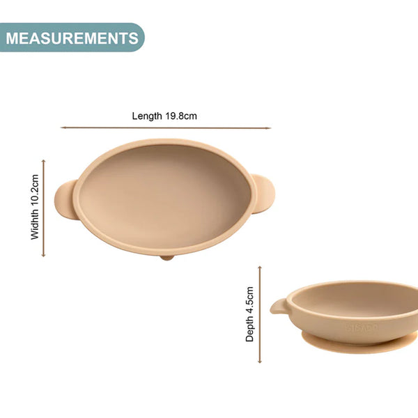 Bibado Silicone Suction Bowl - Fawn