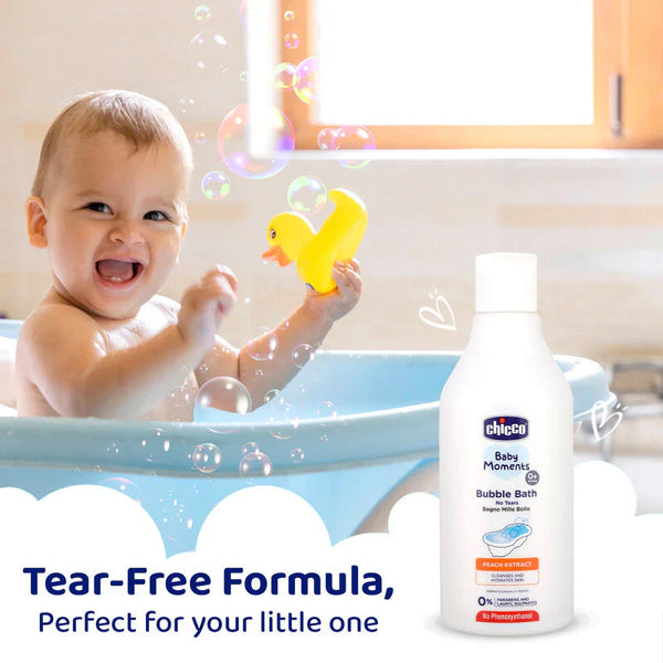 Bubble Bath with Peach Extracts 300ML 0M+ - Dezine Kids