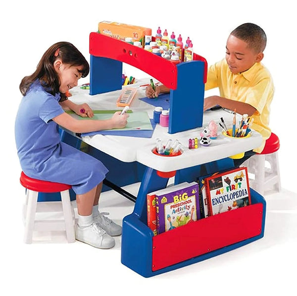 Step2 Creative Project Table with Stool Play & School Furniture for Kids - Dezine Kids