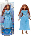 Barbie Disney The Little Mermaid Ariel Fashion Doll On Land in Signature Blue Dress - Dezine Kids