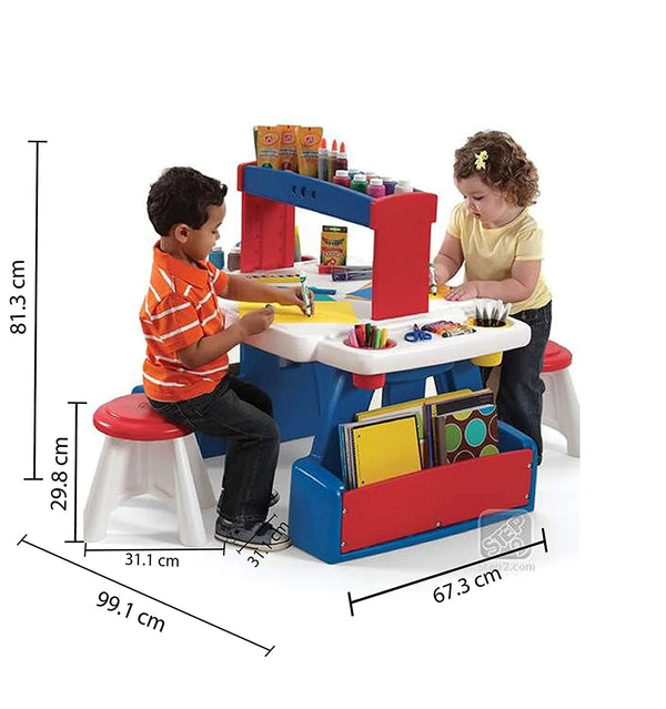 Step2 Creative Project Table with Stool Play & School Furniture for Kids - Dezine Kids