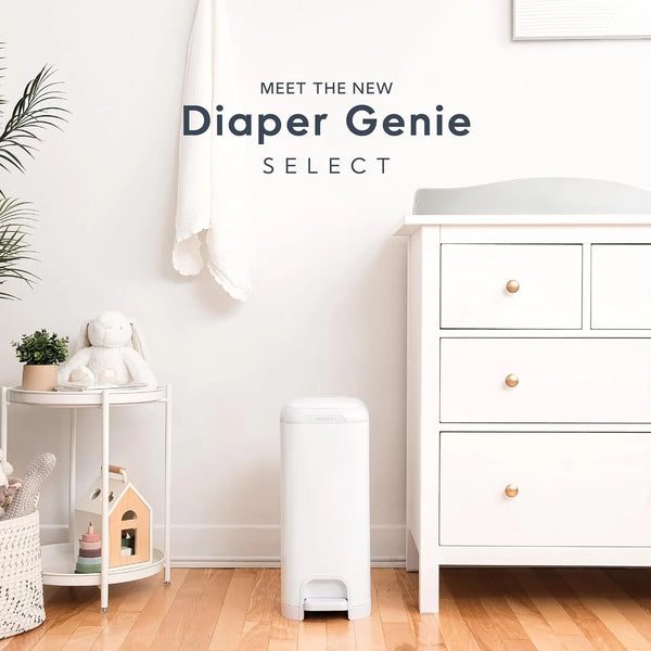 Diaper Genie Select Pail - White