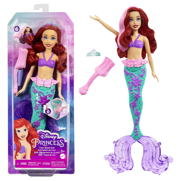 Barbie Disney Princess Ariel Mermaid Color Splash Doll - Dezine Kids