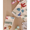 Beaba 2 in 1 Waterproof Bib with Detachable Sleeves, Foldable Food Catcher Pocket - Playful Print - Dezine Kids