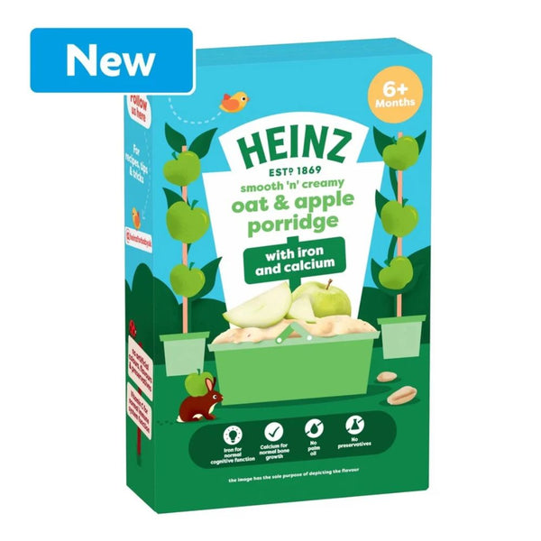 Heinz Baby Cereal for 6+ Months Baby, 200g - Oat & Apple Porridge