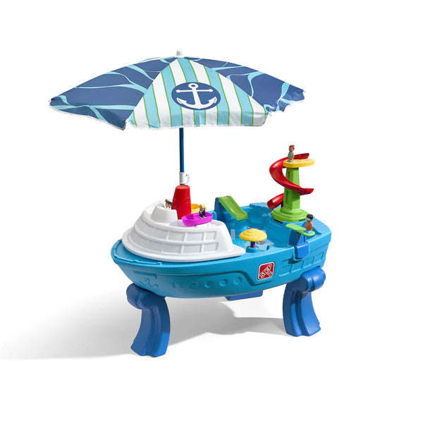 Step2 Fiesta Cruise Sand & Water Table With Umbrella - Dezine Kids