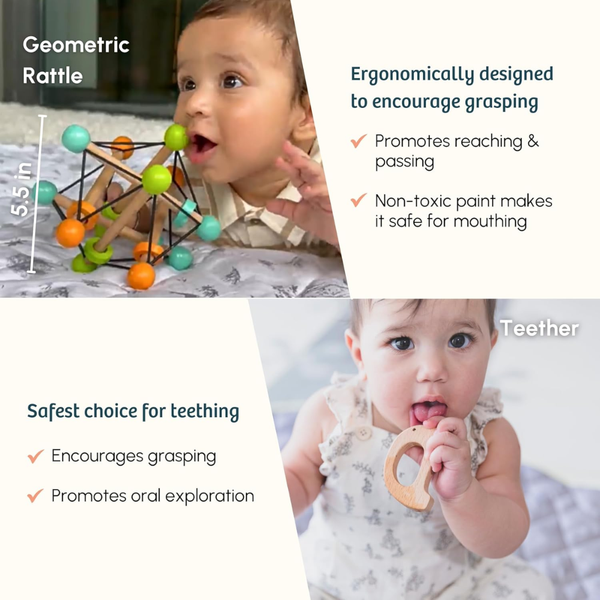 Curious Cub Montessori Wooden Play & Learning Activity Kit - Level 2 (3+M) - Dezine Kids