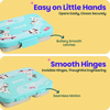 Basil 3 Compartment Stainless Steel Lunchbox with Plastic Lid - Wiggly Woof