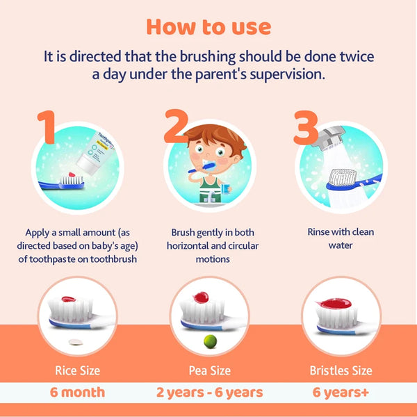 Chicco Toothbrush Pink 3Y to 8Y - Orange