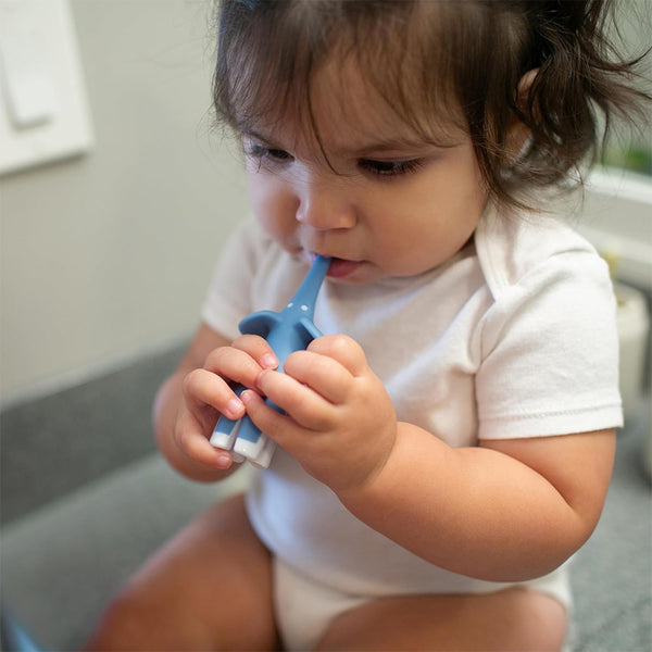 Dr.Browns Infant-to-Toddler Toothbrush, Elephant - Blue - Dezine Kids
