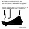 Bravado Nursing Bra Black Body Silk Seamless - Black