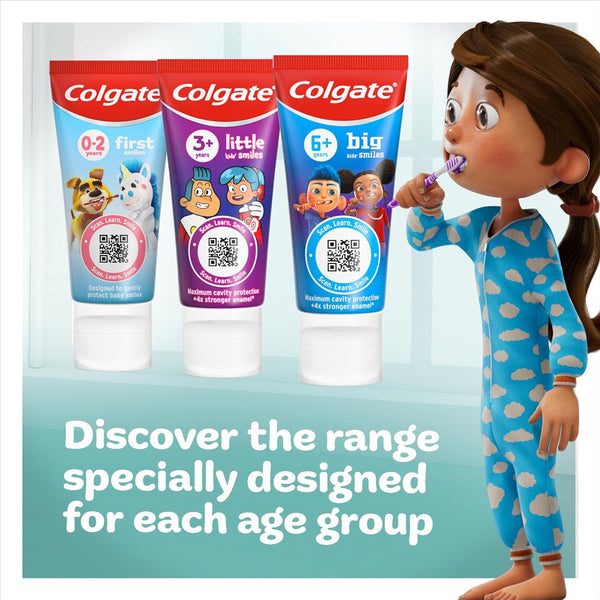 Colgate Little Kids Smiles 3+ Years Strawberry Toothpaste - 50 ml - Dezine Kids