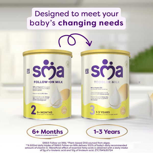 SMA Follow On Baby Milk Formula Stage 2, 6-12 Months 800g